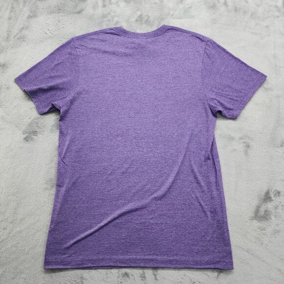 Gildan Shirt Mens S Heathered Purple Crew Neck Nuts Electrician Funny Engineer - Picture 3 of 9